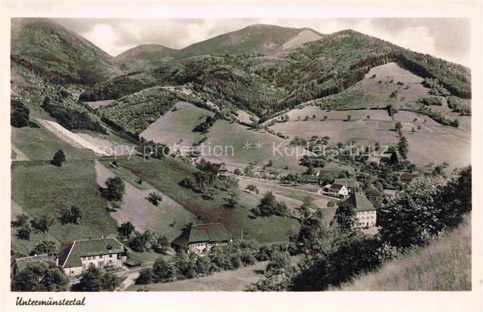 Untermuenstertal Muenstertal BW Panorama Schwarzwald Gasthaus Neumuehle zur Kron