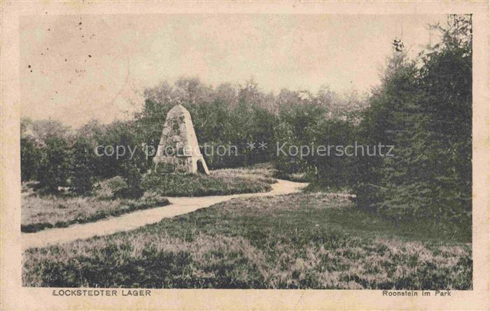 Lockstedter Lager Steinburg Schleswig-Holstein Roonstein im Park Feldpost