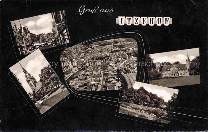Itzehoe Teilansichten Stadtzentrum Kirche Klosterhof Luftbild