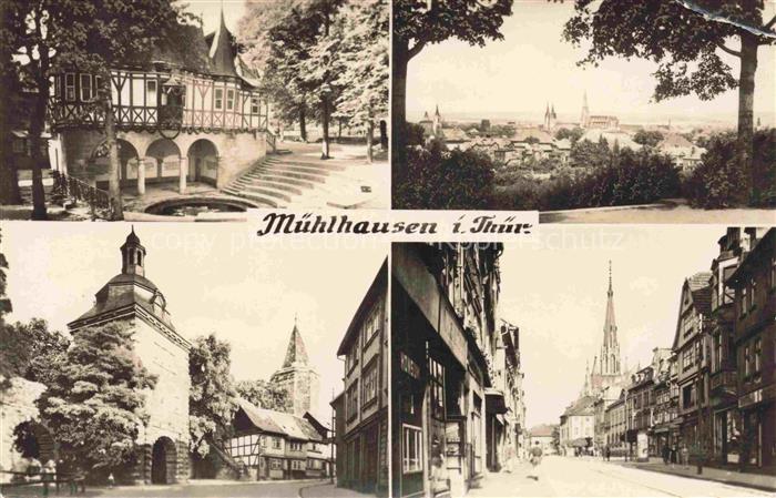 Muehlhausen Thueringen Teilansichten Motiv Stadtzentrum