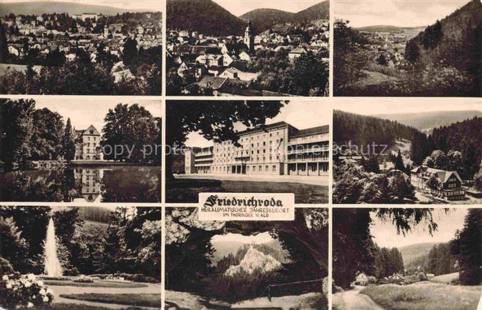 Friedrichroda Thueringen Teilansichten Heilklimatischer Kurort Landschaft