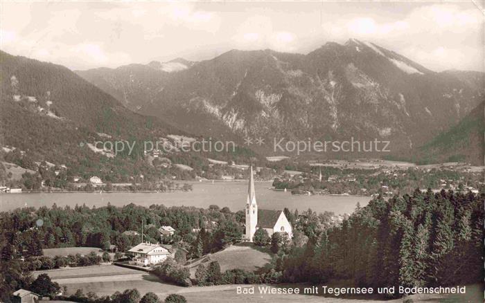 BAD WIEssEE Tegernsee Bayern Panorama Tegernsee Bodenschneid Bayerische Alpen