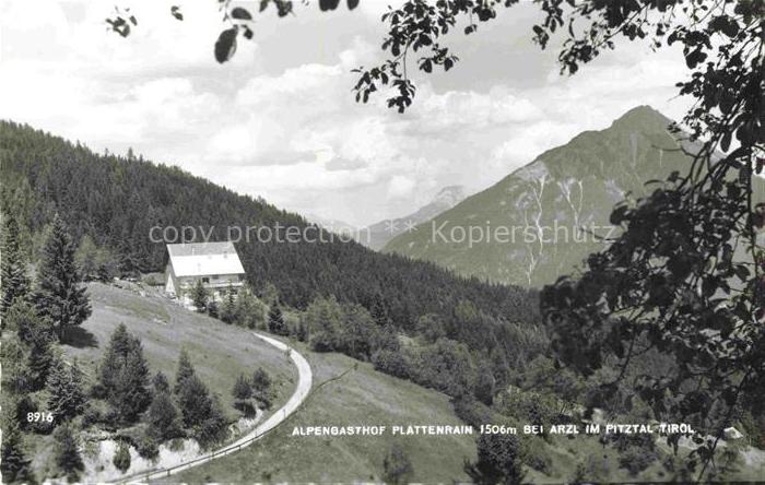 Arzl Pitztal Tirol AT Panorama Alpengasthof Plattenrain