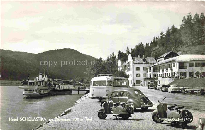 Achensee Tirol AT Hotel Scholastika Fahrgastschiff Anleger