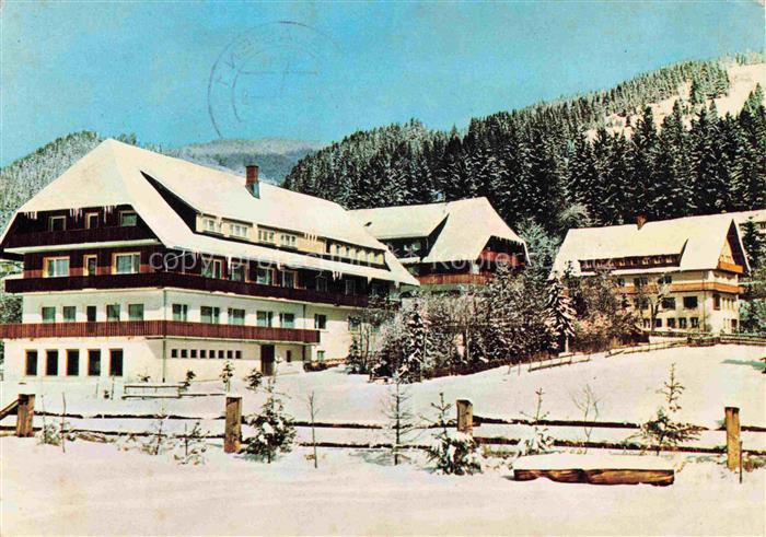 Menzenschwand Kurheime Pieper im Winter