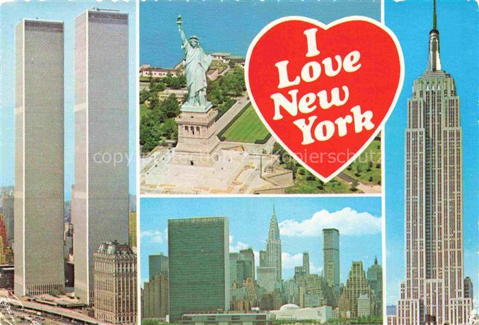 NEW YORK City USA Empire State Building Statue of Liberty World Trade Center Uni