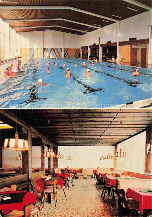 Unterwoessen Bayern Hallenbad mit Café Restaurant