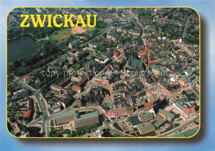 ZWICKAU  Sachsen Blick auf den Stadtkern