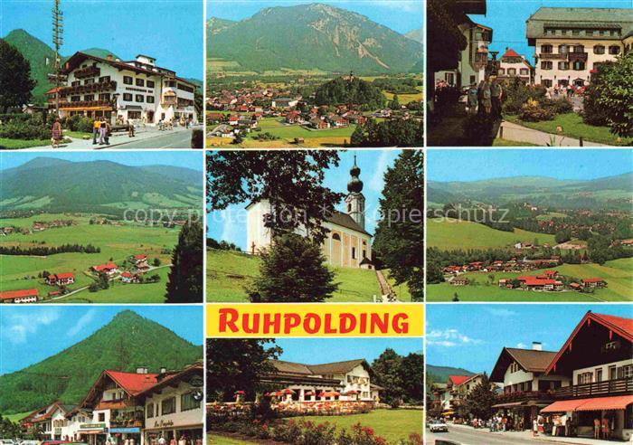 Ruhpolding Bayern Teilansichten Luftkurort Wintersportplatz Bayerische Alpen