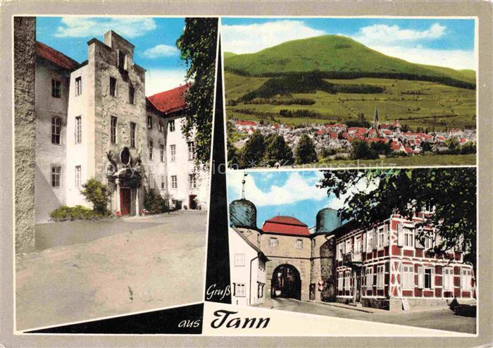 Tann Rhoen Fulda Hessen Panorama Luftkurort Motive Ortszentrum Stadttor