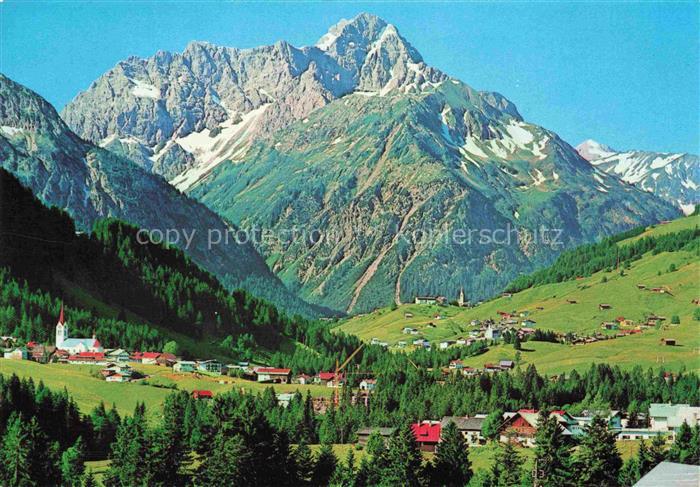 Riezlern Kleinwalsertal Vorarlberg AT Panorama Hirschegg Mittelberg Blick gegen