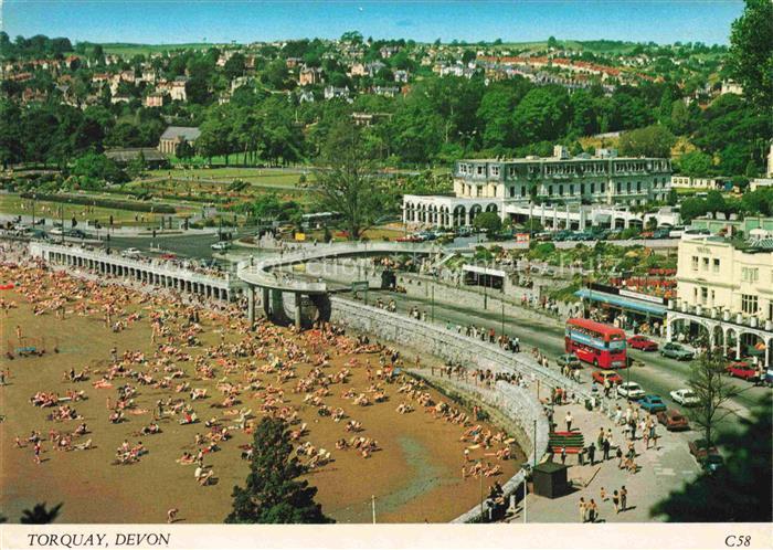 Torquay  Devon UK Blick auf den Strand