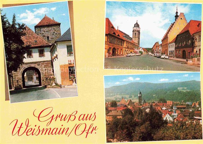 Weismain Stadtpanorama Torboden Hauptstrasse Innenstadt