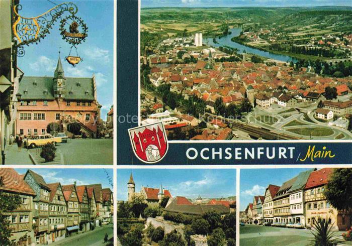 Ochsenfurt Motive Stadtzentrum Luftaufnahme