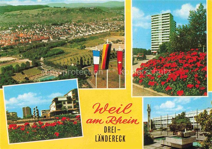 Weil am Rhein Baden BW Luftaufnahme Hochhaus