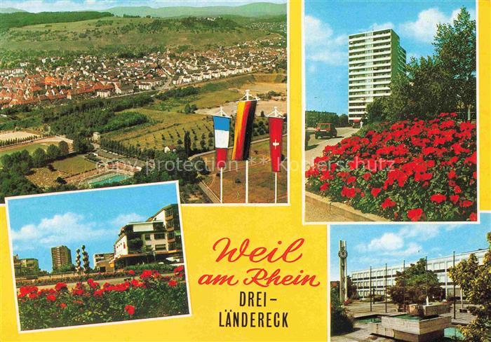 Weil am Rhein Baden BW Luftaufnahme Hochhaus