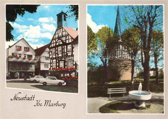 Neustadt Marburg Hessen Motive Ortszentrum Fachwerkhaus Turm