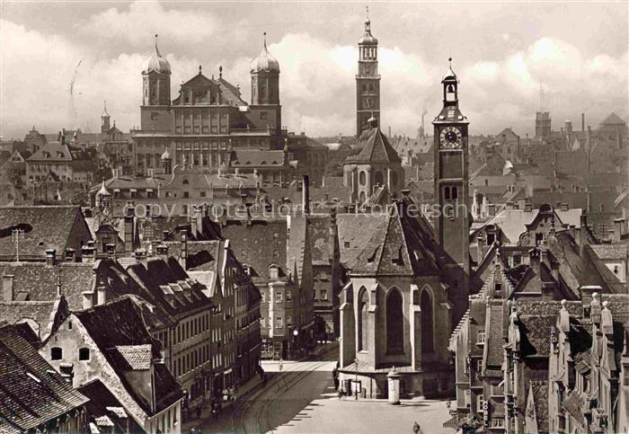 AUGSBURG  CITY Altstadt vor der Zerstoerung Reproduktion
