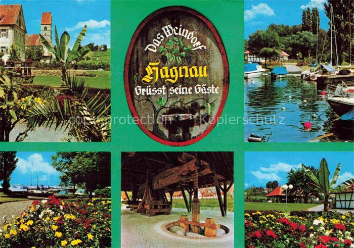 Hagnau Bodensee Parkanlagen Promenade Hafen Weindorf am Bodensee