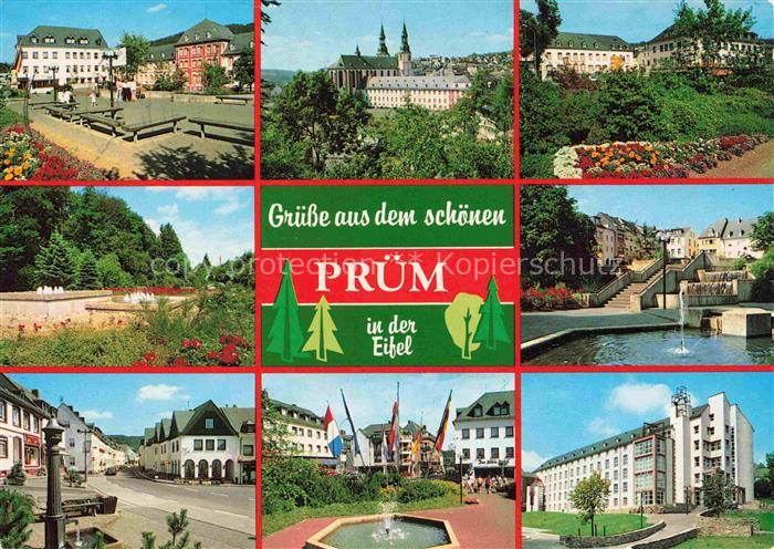 Pruem Eifel Rheinland-Pfalz Teilansichten Zentrum Park