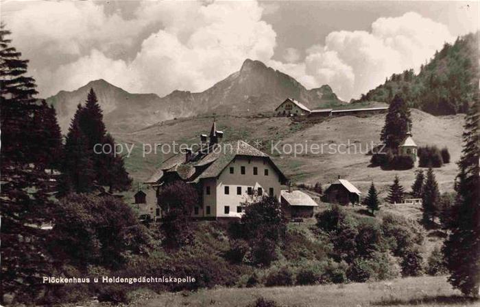 Koetschach-Mauthen Kaernten AT Ploeckenhaus und Heldengedaechtniskapelle