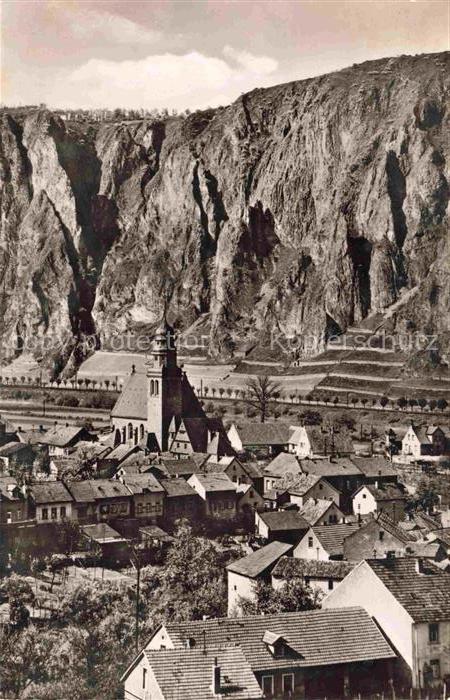 Ebernburg Bad Muenster am Stein-Ebernburg Rheinland-Pfalz Panorama Blick gegen R