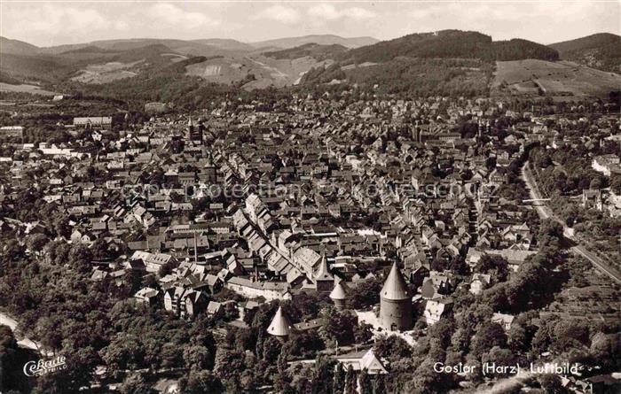 GOSLAR Harz Niedersachsen Fliegeraufnahme