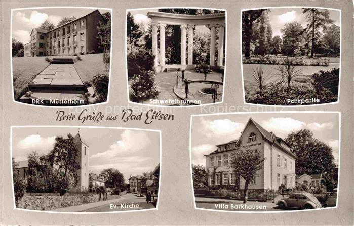 Bad Eilsen Schaumburg Niedersachsen DRK-Muetterheim Schwefelbrunnen Park Kirche