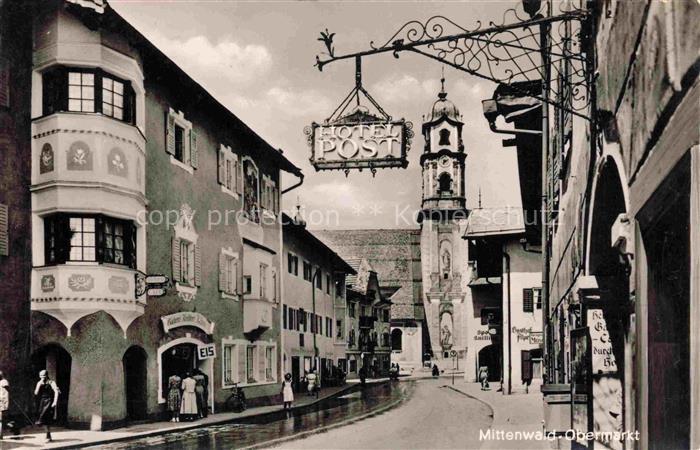 MITTENWALD Bayern Obermarkt Hotel Post