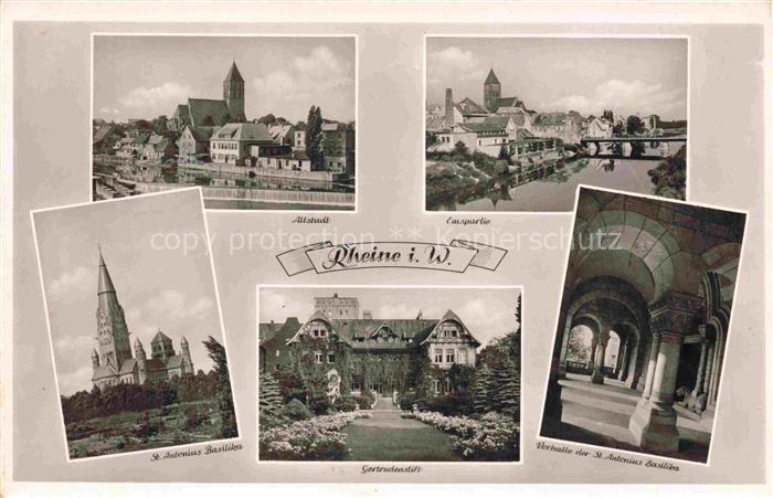 RHEINE WESTFALEN NRW Altstadt Kirche Emspartie Basilika Vorhalle Gertrudenstift