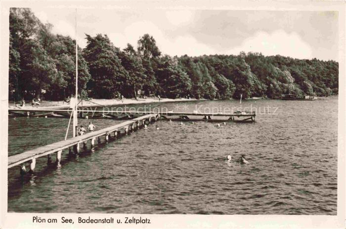 Ploen am See Schleswig-Holstein Badeanstalt und Zeltplatz