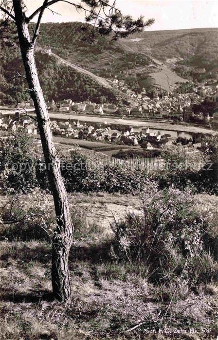 Traben-Trarbach Mosel Panorama Ansicht vom Waldrand aus