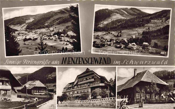 Menzenschwand Panorama Schwarzwald Schwarzwaldhof Bauernhaeuser