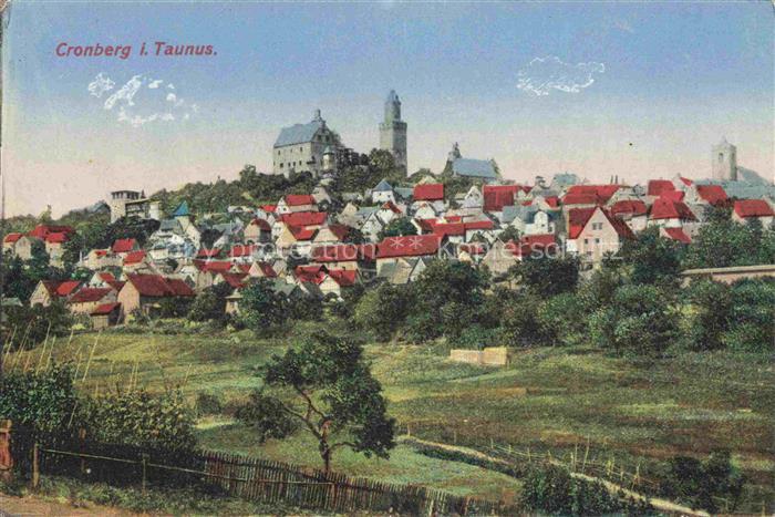 Cronberg Kronberg Taunus Hessen Stadtbild mit Burg