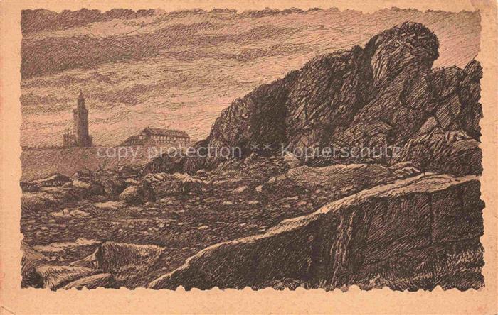 Feldberg 882m Taunus Schmitten Hessen Grosser Feldberg Brunhildisfelsen Blick au