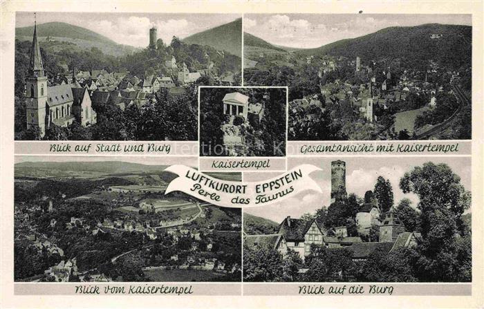 Eppstein Taunus Panorama Kirche Burg Kaisertempel