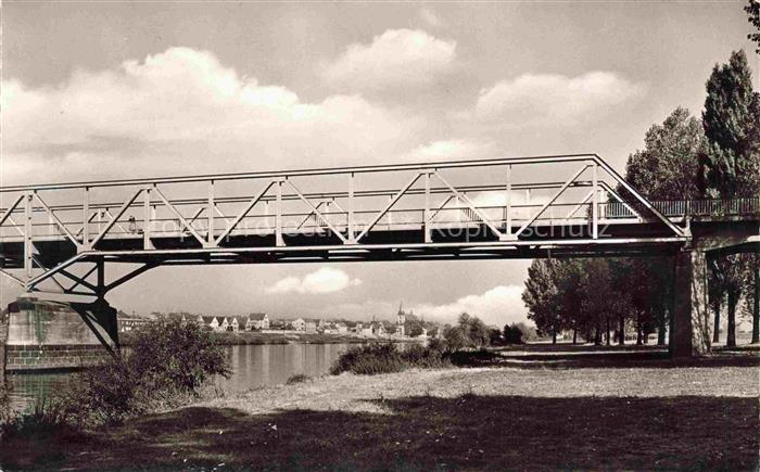 RuessELSHEIM Main Gross-Gerau Hessen Opelbruecke mit Blick nach Floersheim