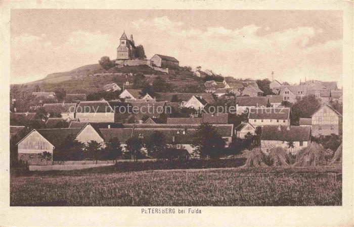 Petersberg Fulda Hessen Teilansicht mit Bergkirche