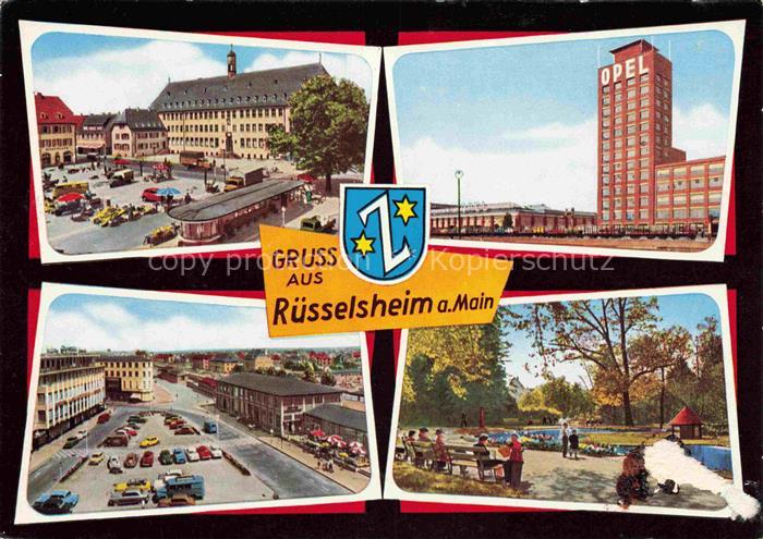 RuessELSHEIM Main Gross-Gerau Hessen Motive Stadtzentrum Opel-Werke Parkanlagen