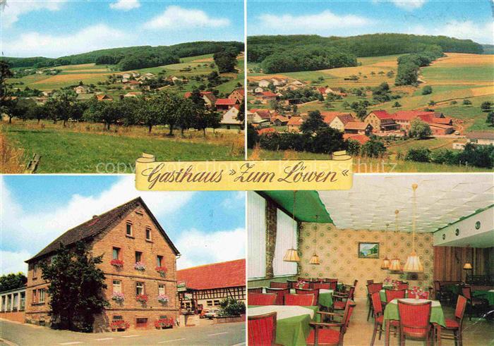 Brombachtal Odenwaldkreis Hessen Panorama Gasthaus zum Loewen Gastraum