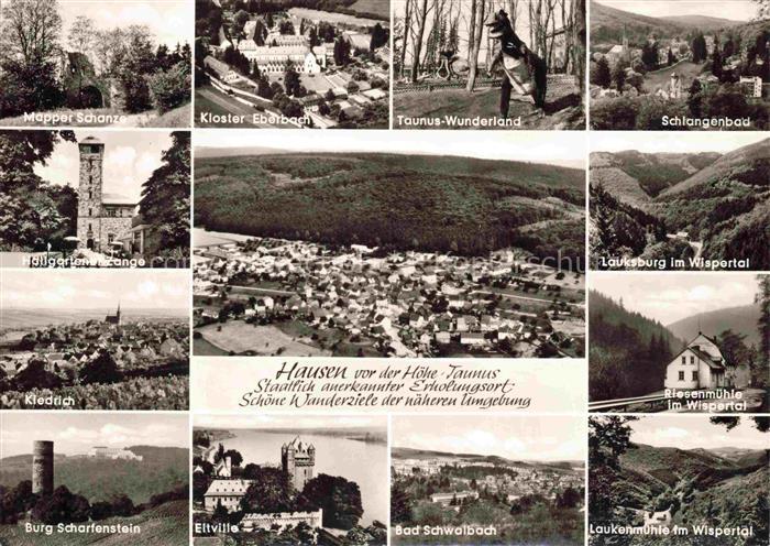 Hausen von der Hoehe Taunus Hessen Luftaufnahme Schoene Wanderziele der naeheren