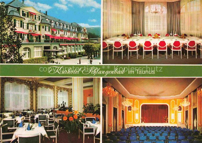 Schlangenbad Taunus Hessen Kurhotel Restaurant Festtafel Festsaal