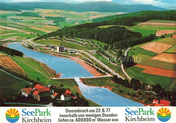 Kirchheim Hessen Aulatal Hersfeld-Rotenburg Hessen Seepark Dammbruch am 22.08.19