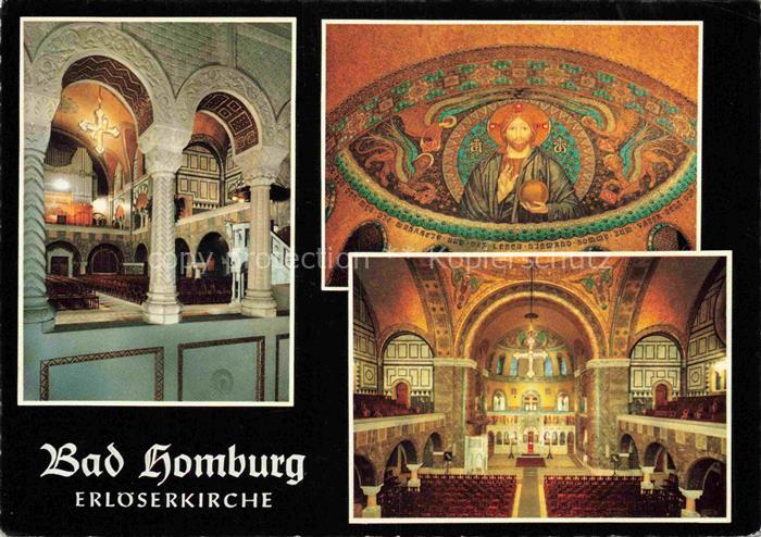 BAD HOMBURG von der Hoehe Hessen Erloeserkirche Innenansichten