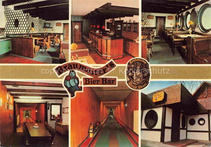 LAUTERBACH  Hessen Braumaster's Bier Bar Gastraum Theke Kegelbahn