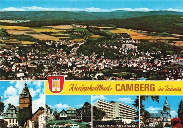 Camberg Bad Taunus Hessen Panorama Luftaufnahme Obertor Marktplatz Hohenfeldklin