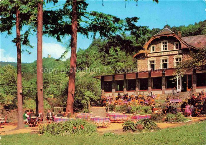 RueDESHEIM am Rhein Hessen Waldhotel Café Restaurant Kammerburg Gartenterrasse