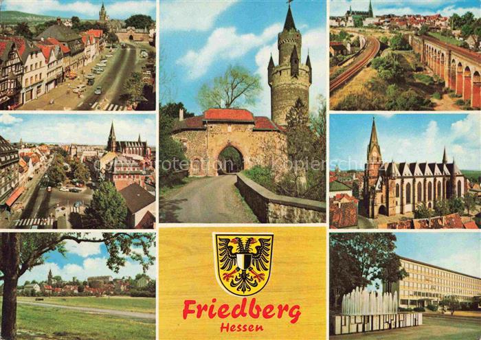 Friedberg  Hessen Teilansichten Stadtzentrum Adolfsturm