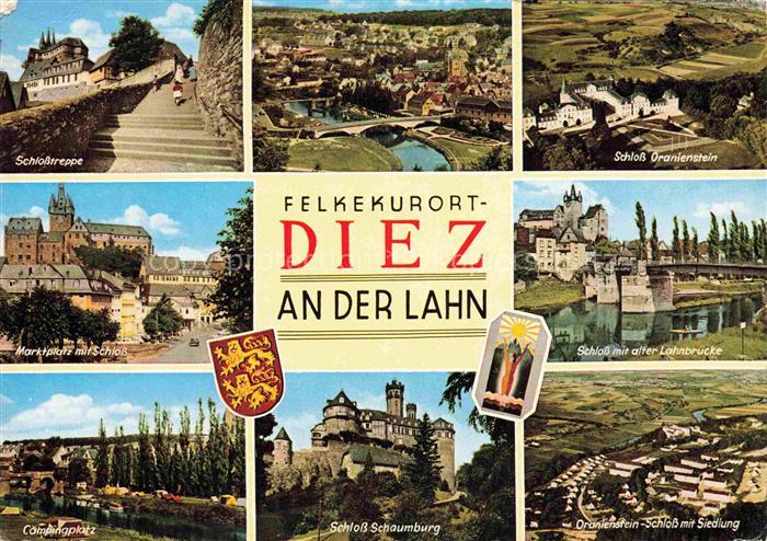 Diez Lahn Rheinland-Pfalz Schloss Oranienstein Schlosstreppe Luftaufnahme Marktp