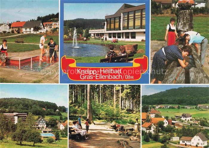 Gras-Ellenbach Grasellenbach Bergstrasse Hessen Kneipp-Heilbad Wassertreten Brun